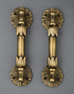 2 Pc Vintage Brass Fine Quality Handcrafted Small Door Handles