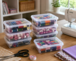 Spacemaster Clear Plastic Storage Box Boxes With Lids Removals House Home - Image 2