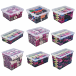 Spacemaster Clear Plastic Storage Box Boxes With Lids Removals House Home