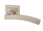 SET OF THREE (6 HANDLES) SQUARE ROSE NICKEL LEVER DOOR HANDLES BRAND NEW HAFELE.