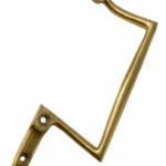 ANTIQUE OLD BRASS DOOR PULL HANDLE VINTAGE ARCHITECTURE SALVAGE ART DECO