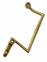 ANTIQUE OLD BRASS DOOR PULL HANDLE VINTAGE ARCHITECTURE SALVAGE ART DECO