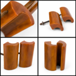 Vintage Butterscotch Marble Bakelite 2 x Art Deco Phenolic Handles Reclaimed