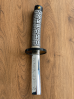 SAPPORO BEER STEEL SAMURAI SWORD DRAFT BEER TAP HANDLE. TOYKO, JAPAN.