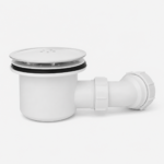 SHOWER WASTE WHITE / CHROME 90MM