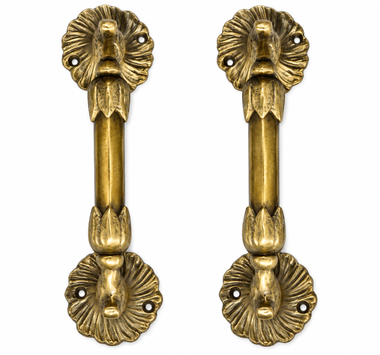 ChatGPT Image Jul 27, 2026, 11_27_44 AM 2 Pc Vintage Brass Fine Quality Handcrafted Small Door Handles - Image 1