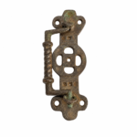 1920s Vintage Beautiful Brass Drawer Handle Rich Patina Decorative Collectible