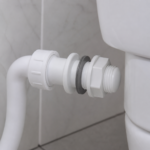 STRAIGHT OVERFLOW TANK CONNECTOR WHITE 22MM - Image 2