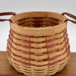American Traditions Handmade Basket Leather Handles Village Collection USA