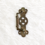 1920s Vintage Beautiful Brass Drawer Handle Rich Patina Decorative Collectible