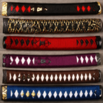 10''/26CM Tsuka Hourglass Type Handle Alloy Fittings for Japanese Samurai Katana