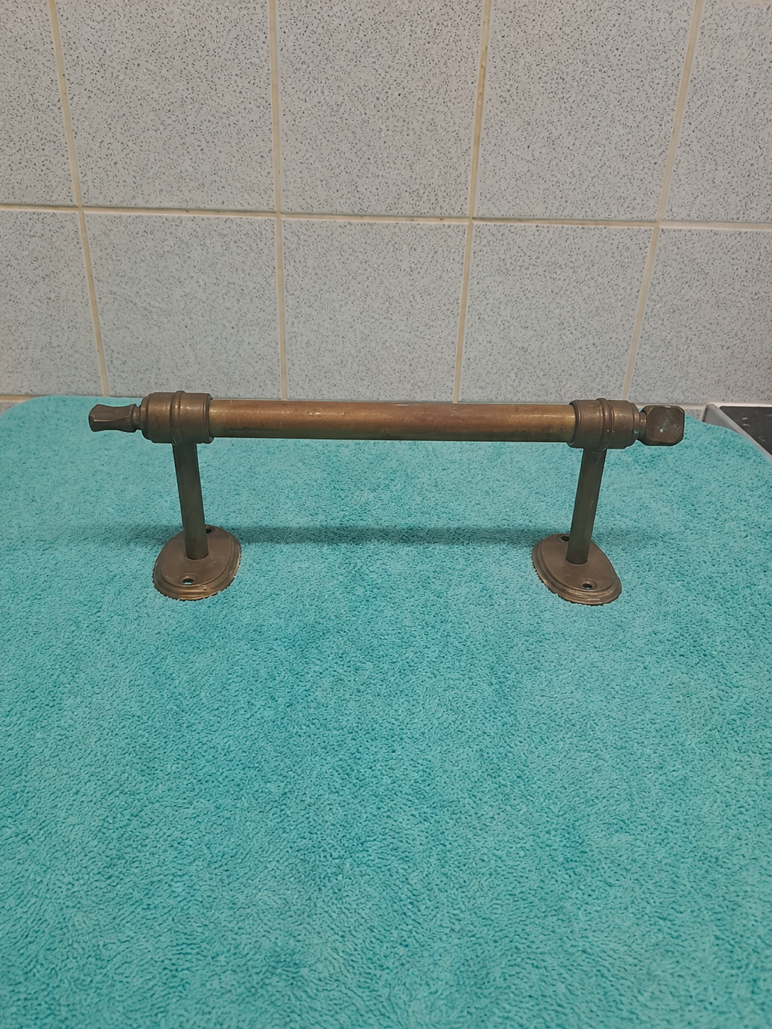 ChatGPT Image Jul 28, 2026, 08_14_32 AM Large sturdy vintage brass door handle 29cm Long - Image 1