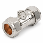Chrome 15mm Isolating Valve
