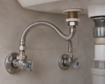 Flexi Hose 15x3/4x30cm Flexible Tap Connector & isolating valve - Image 2