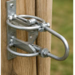 Field Gate Animal Safety Self Locking Catch Kit With Double Leg Striker & Screws