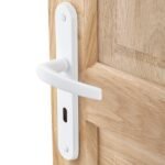 Pair of, 2 Pairs available, White / Cream Mid Century Leaver Door Handles, VGC - Image 2