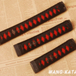 Black Tsuka (26+20+15) CM Handle Sets Alloy Fittings for Katana Wakizashi Tanto
