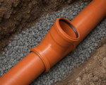 PUSH-FIT 45° DOUBLE SOCKET BEND 160MM - Image 2