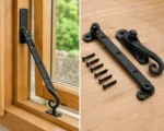 Window Locking Casement Stay 10" & Locking Handle Fastener For Wood Timber - Image 2