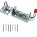 Animal Gate Bolt Spring Loaded Heavy Duty Drop Shoot Garage Stable with Keep