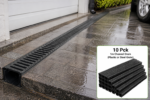 10 Pck 1m Channel Drain (Plastic or Steel Grate) - Image 2