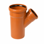 PUSH-FIT 45° DOUBLE SOCKET UNEQUAL JUNCTION 160MM X 110MM