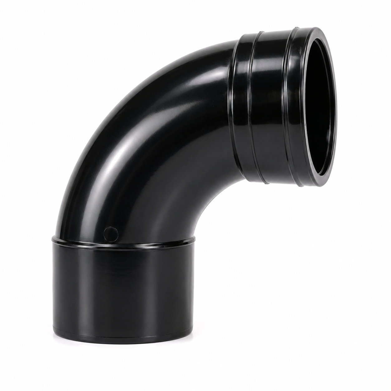 d0230ec6-aaaf-449b-a980-3e7b35b0cd4c 110mm Solvent Soil 92.5 Degree Single Socket Bend - Black - Image 1