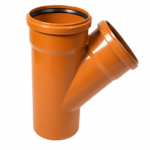 PUSH-FIT 45° DOUBLE SOCKET EQUAL JUNCTION 160MM