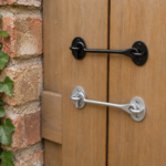 Cast Iron Cabin Hook and Eye 3" to 12" Heavy Duty Plain Latch Black Galvanised - Image 2