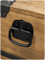 Chest Drawers Pull Handles 100mm Pull Lift Vintage Drawers Trunk Toy Blanket Box - Image 2
