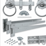 Side Gate Fixing Kit Ring Latch Brenton Bolt Tee Hinge 18" (3) Garden Gate Galv