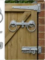 Side Gate Fixing Kit Ring Latch Brenton Bolt Tee Hinge 18" (3) Garden Gate Galv - Image 2