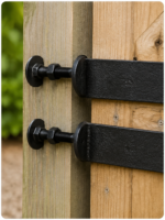 Bolt and Screws For Hook and Band Black Zinc Plated For Secure Gate and Doors - Image 2