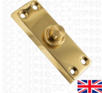 Door Bell Push Button Polished Brass Gold Press Button - Image 2