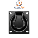 Cellar Flap Trap Door Ring Pull Handle 100mm Black Flush Recessed Handle