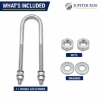 Double Leg Striker Self Locking Gate Catch Galvanised Field Gate - Image 12