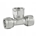 PEX-AL-PEX 16mm x 1/2" Female BSP x 16mm Compression Fittings Tee Connector