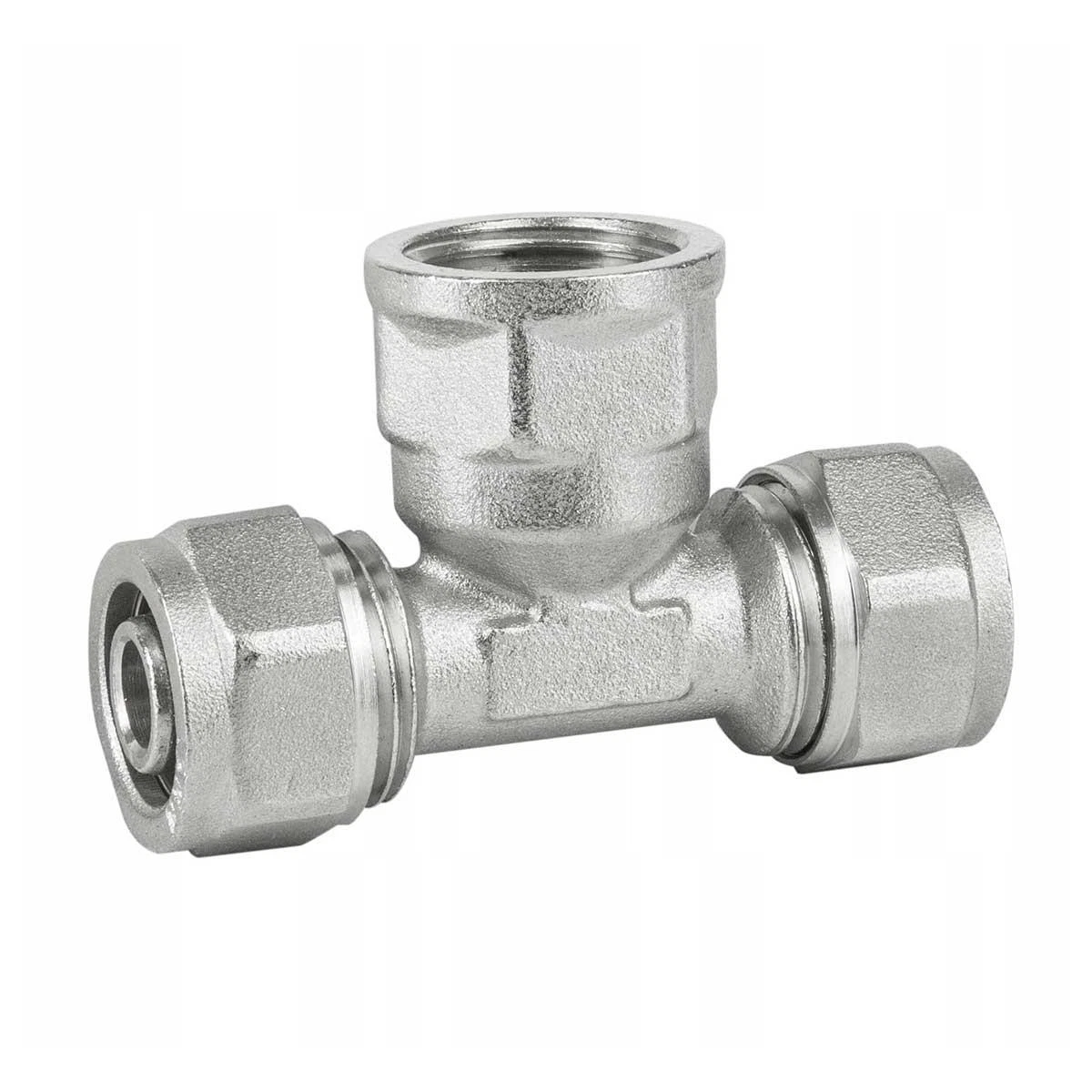 s-l1600 (39) PEX-AL-PEX 16mm x 1/2" Female BSP x 16mm Compression Fittings Tee Connector - Image 1