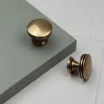 30mm Antique Brass Round Knob Rustic Cupboard Door Drawer Furniture Pull - Image 2