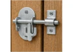 Oval Pad Bolt 4" - Gate Lock for Secure & Sturdy Closure, Black Gate Bolt Ideal - Image 2
