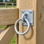 Ring on Plate Welded Strong Rings Galvanised Binnacle Marine Stable Equestrian - Image 2