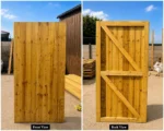 Heavy-Duty Wooden Garden Gate – Feather Edge Handmade & Made to Measure