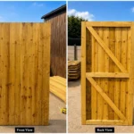 Heavy-Duty Wooden Garden Gate – Feather Edge Handmade & Made to Measure