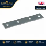 Flat Metal Brackets 50mm - 150mm Joining Mending Zinc Plates for Repairing Wood