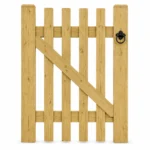 Pressure Treated Wooden Garden Side Gate Pedestrian Farm Fence Entrance Gate