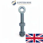 Adjustable Gate Eye Bolt Zinc Plated Heavy Duty 12mm 16mm 19mm 22mm with Nuts