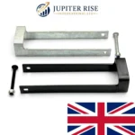 Throw Over Loop Gate Latch 12" 14" Heavy Duty Farm Field Gate Black Galvanised