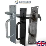 Heavy Duty Suffolk Latch Black Long Thumb catch 115mm Garden Gate Handle