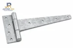 Heavy Duty Galvanised Tee Hinge Pair 12" 18" 24" Wooden Garden Gate Shed Door Wi