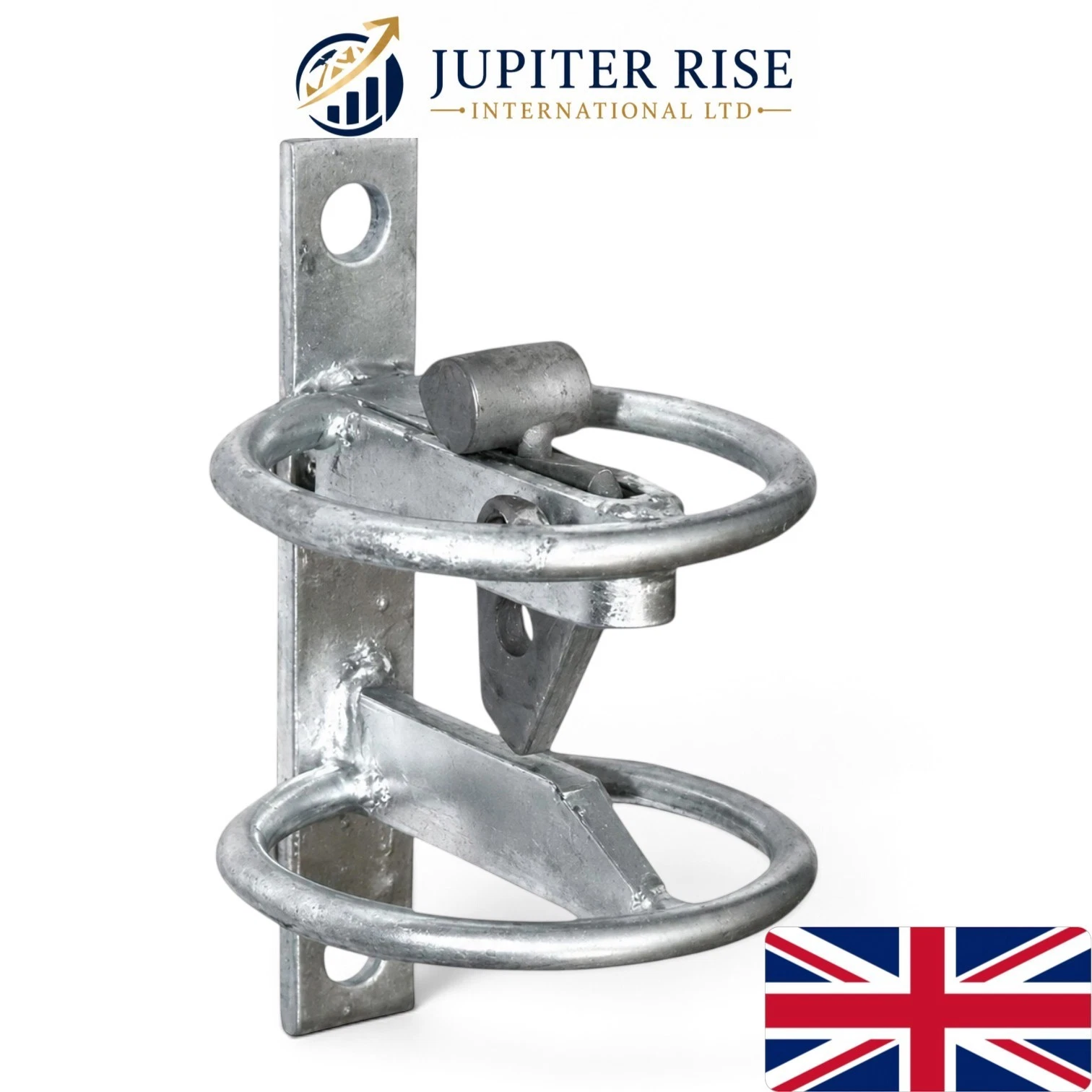 0 Self Locking Gate Latch Auto Field Gate Catch 182mm Galvanised - Image 1